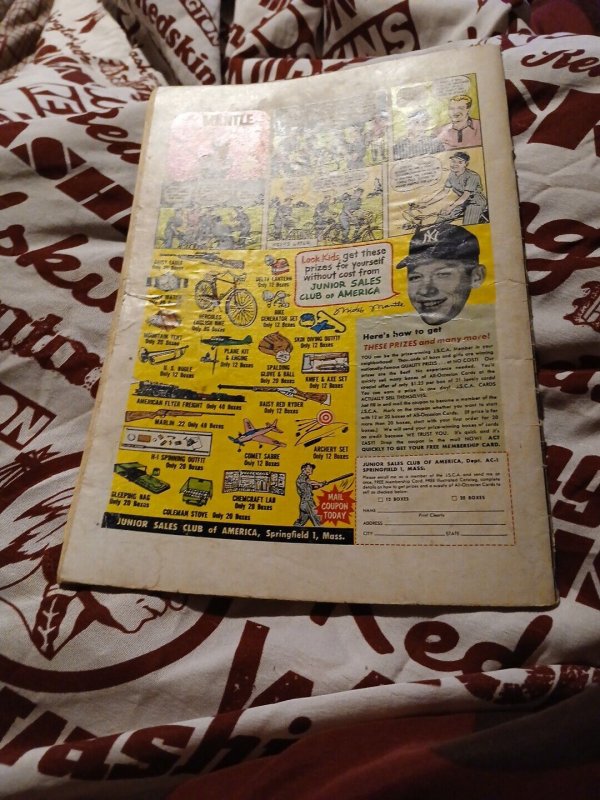 Katy Keene 34 Silver Age May 1957 Mickey Mantle Ad Baseball Cover by Bill Woggon