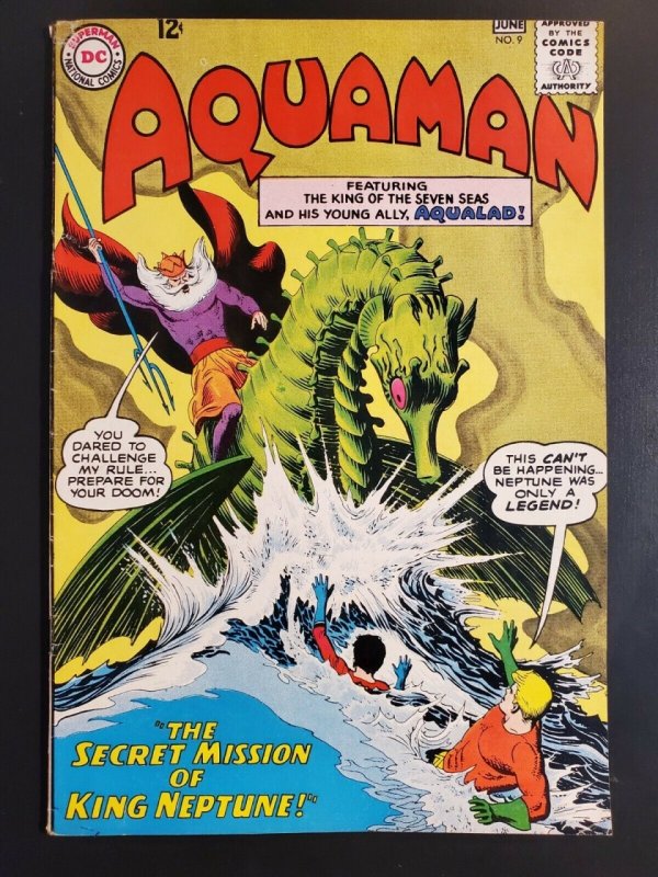 Aquaman #9 (1963) F/VF 7.0 High grade The Secret Mission of King Neptune! |