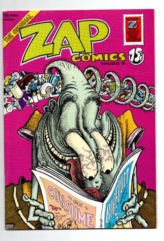 Zap Comix #1 2 4 5 6 7 8 9 & 11 (9 issues) - R Crumb - Apex - Underground - VF