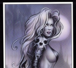 Lady Death: Echoes #1 Moon Virgin Edition Cover 11 x 17 Print SIGNED