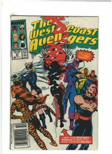 West Coast Avengers #37 VG 4.0 Newsstand Marvel Comics 1988 Moon Knight
