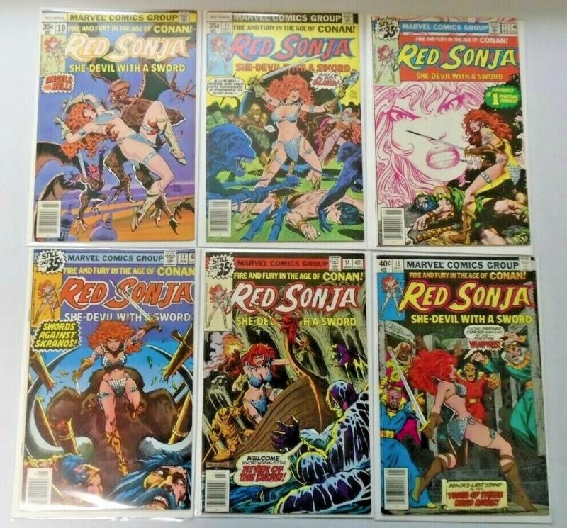 Bronze Age Red Sonja 2 sets lot 22 different books average 6.0 FN (1976)