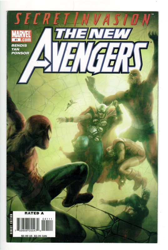 THE NEW AVENGERS 33,34,38,41,42 THE TRUSTALL NM+ 9.6 WAREHOUSE COPIES