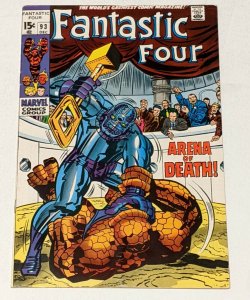 Fantastic Four #93 (Dec 1969, Marvel) FN- 5.5 