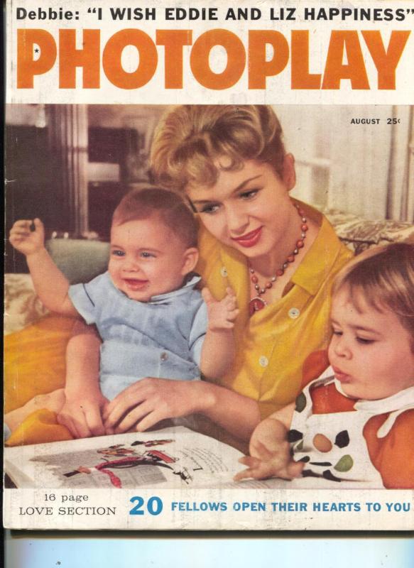 Photoplay-Debbie Reynolds-Marilyn Monroe-Roger Smith-Edd Byrnes-Aug-1959