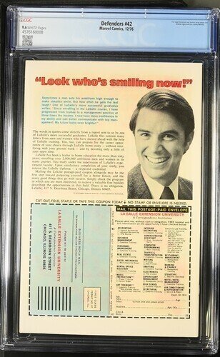 Defenders #42 1976 Marvel Comics CGC 9.6 White Pages 008