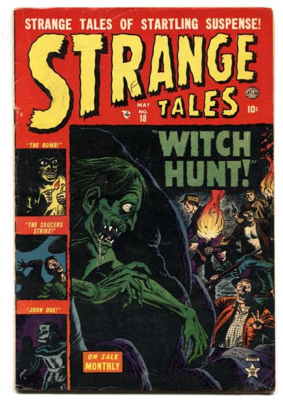 STRANGE TALES #18-1953-ATLAS-PRE-CODE HORROR-Rare!