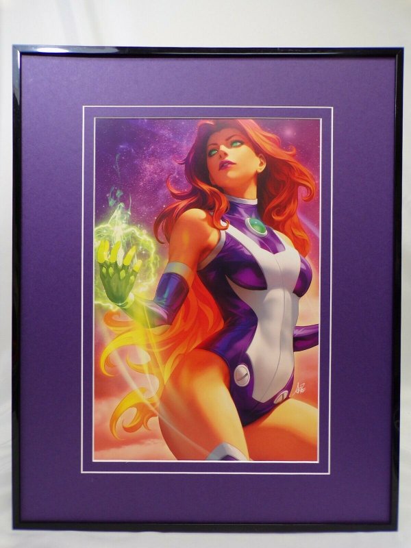 Teen Titans Judas Contract Starfire Framed 16x20 Poster DC Comics Artgerm