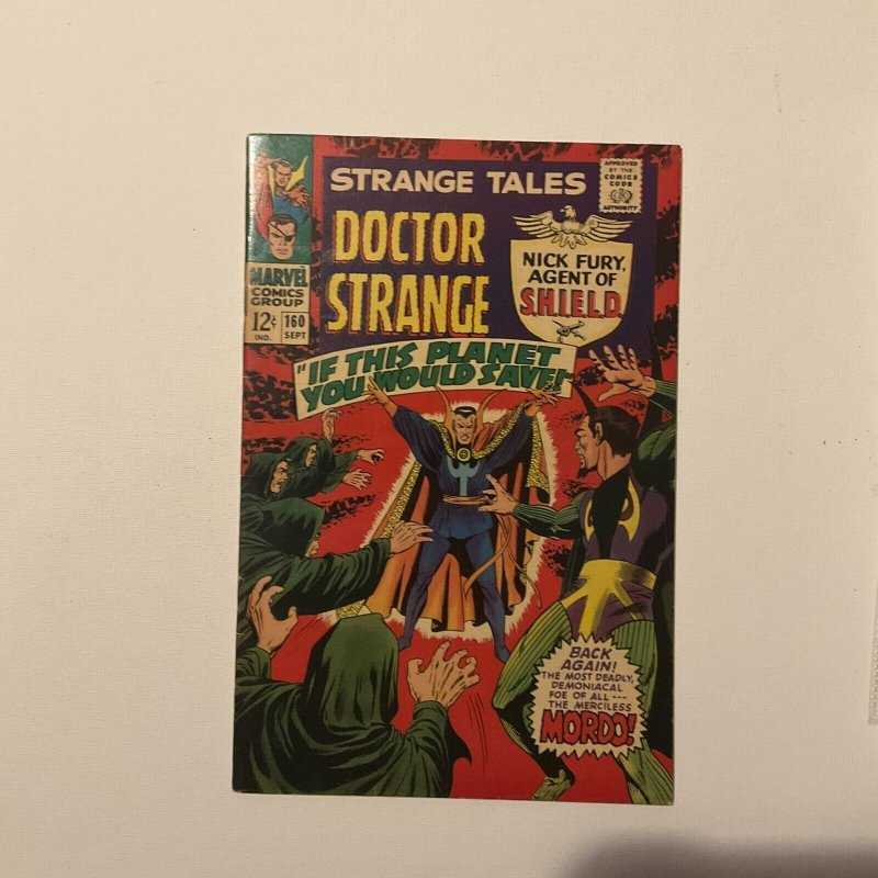 Strange Tales 160 Very Fine Vf 8.0 Marvel 1967