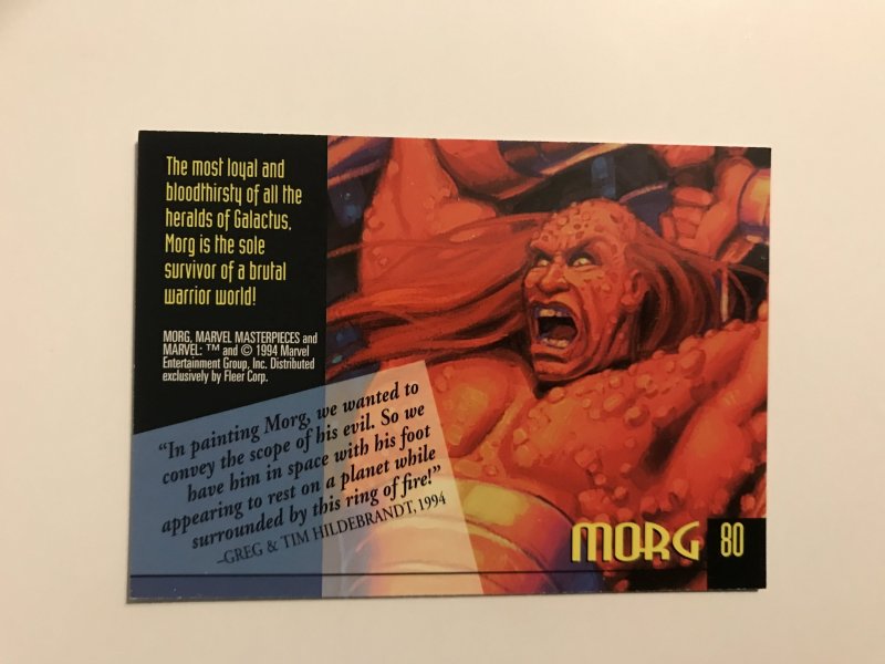 Morg #80 card : 1994 Marvel Masterpieces, NM; Hilderbrandt art