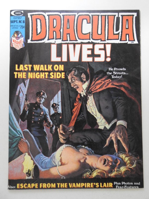 Dracula Lives #8 (1974) Beautiful VF-NM Condition!