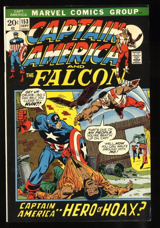 Captain America #153 VF 8.0 1st Jack Monroe!