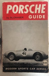 Porsche guide by SLONIGER 1958 128 pages very cool