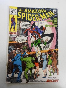 The Amazing Spider-Man #91 (1970) VG+ Condition ink fc
