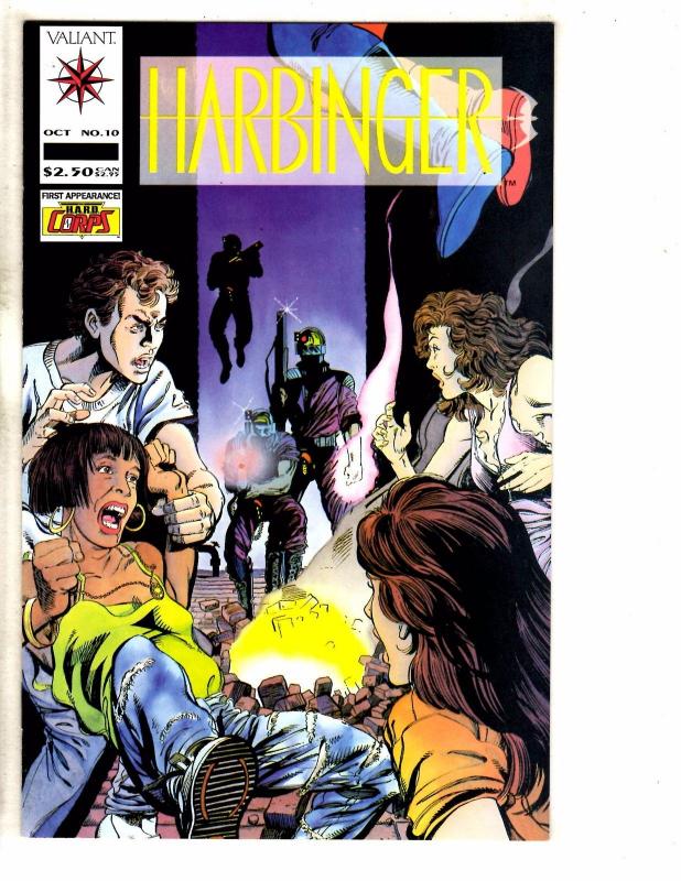 Harbinger #10 VF-NM Range Valiant Comic Book 1st Hard Corps Appearance 1992 J256