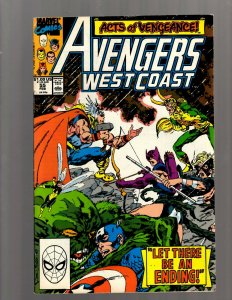 Lot of 12 West Coast Avengers Comics #38 39 40 41 42 43 44 51 53 55 56 57 J417