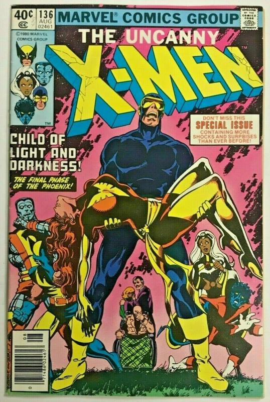 UNCANNY X-MEN#136 VF 1980 DARK PHOENIX SAGA MARVEL BRONZE AGE COMICS