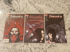 The Dracula Chronicles Complete Topps Comics LTD Series # 1 2 3 NM Vampire RH13