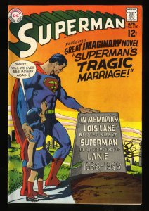 Superman #215 FN/VF 7.0 White Pages