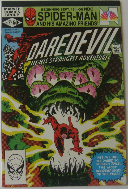 Daredevil #177 (Dec 1981, Marvel), NM condition (9.4), Frank Miller story & art
