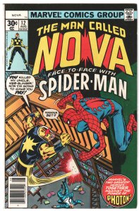 Nova #12 (1977) Spider-Man appearance