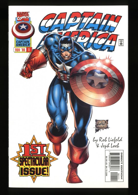 Captain America (1996) #1 VF 8.0 1st Rikki Barnes!