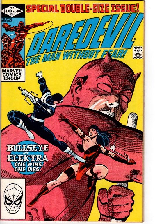 DAREDEVIL #181 DEATH OF ELEKTRA VFN/NMNT 25.00