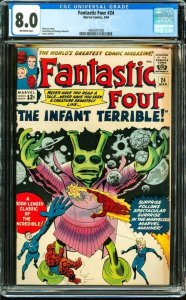 Fantastic Four #24 (Marvel, 1964) CGC 8.0