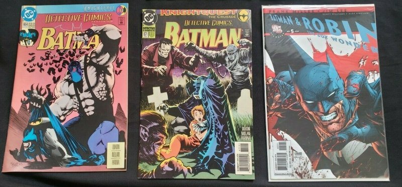 DETECTIVE COMICS 6PC (VF/NM) BANE, KNIGHTFALL, KNIGHTQUEST, AZRAEL 1987-2007