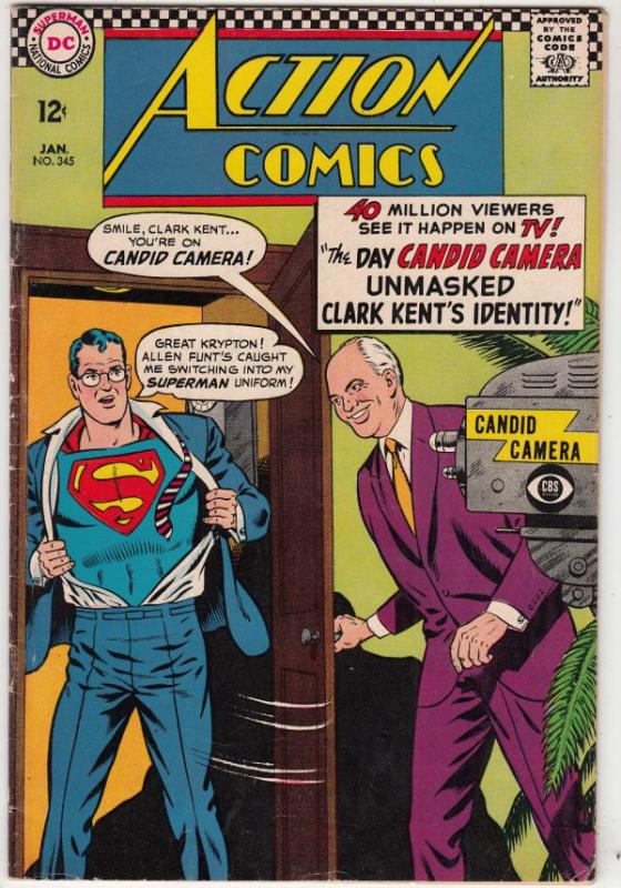Action Comics #345 (Jan-67) FN/VF Mid-High-Grade Superman