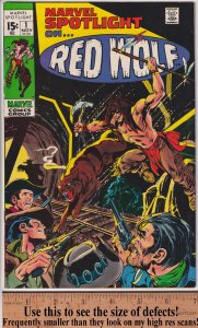 MARVEL SPOTLIGHT #1 (Nov 1971) FVF 7.0 see description. Origin Red Wolf!