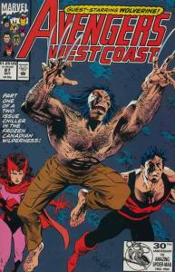 Avengers West Coast #87 FN; Marvel | save on shipping - details inside