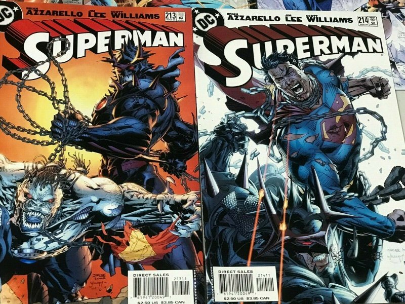 SUPERMAN#204-214 VF/NM  LOT (11 BOOKS) 2004 JIM LEE DC COMICS