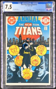 The New Teen Titans Annual #2 (1983) CGC 7.5 1st Appearance of Vigilante