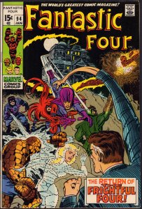 Fantastic Four #94 - 1st App of Agatha Harkness (7.0) 1970