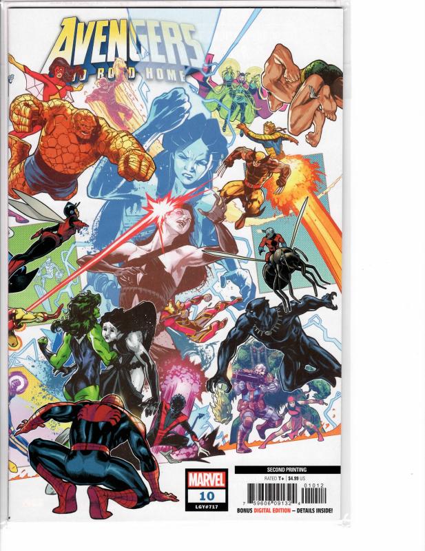 Avengers No Road Home (2018) 10 NM (9.4) 2nd Printing