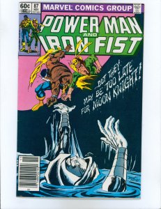 Power Man and Iron Fist #87 (1982) Newsstand guest starring Moon Knight