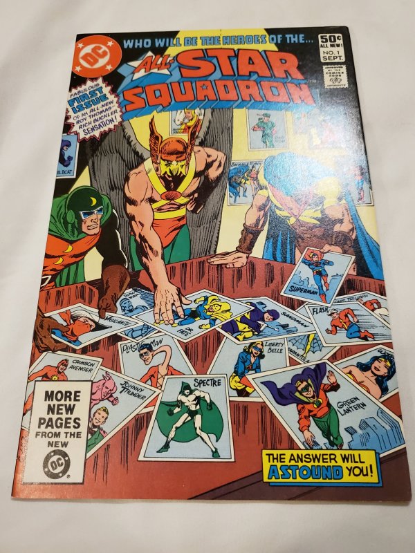 All Star Squadron 1 Very Fine/Near Mint Cover pencils by Rich Buckler