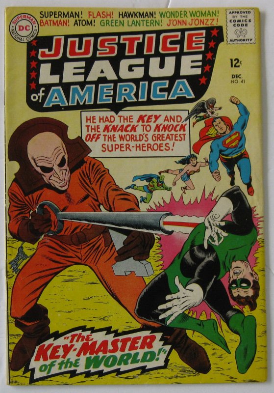 Justice League of America #41 (Dec 1965, DC), VG (4.0), Intro & Origin the Key