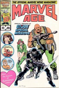 Marvel Age #40 FN; Marvel | G.I. Joe (Snake Eyes) - we combine shipping 