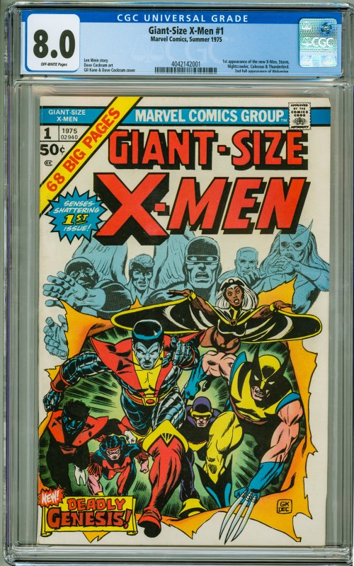 Giant-Size X-Men #1 CGC 8.0! 1st Appearance of the new X-Men!