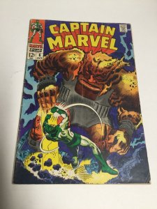 Captain Marvel 6 Gd Good 2.0 Marvel Comics Silver Age