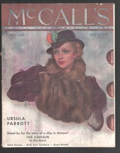 MAG: McCall's 1/1935-Entertainment-fashions-pulp fiction-classic ads-Pin-up g...