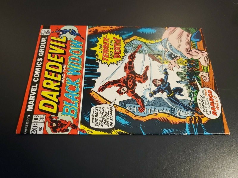 Daredevil #106 (1973) F 6.0 Terrex Ramrod Black Widow Moondragon app|