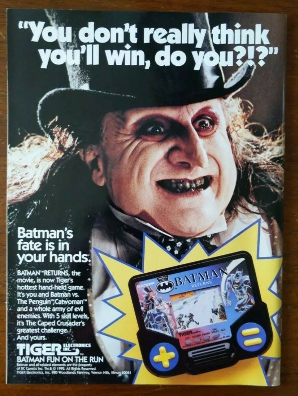 Batman Returns Official Collectors Magazine #1 - Hologram Penguin Catwoman Movie