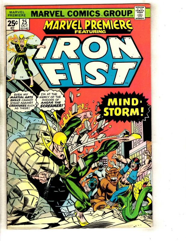 Marvel Premiere # 25 NM- Comic Book Dragon Kung Fu Ninja Iron Fist TW64