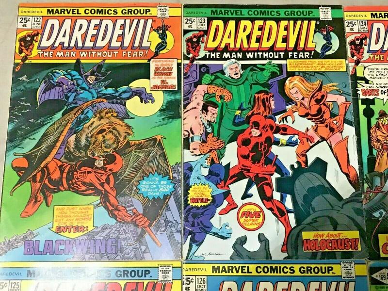 DAREDEVIL#122-169 VG-VF LOT 1975 (6 BOOKS) MARVEL BRONZE AGE COMICS