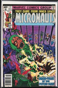 Micronauts #17 Newsstand Edition (1980) Micronauts