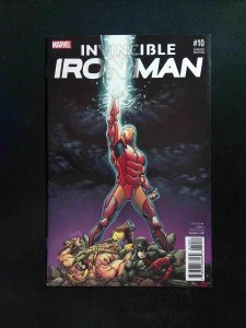 Invincible Iron Man #10B (2ND SERIES) MARVEL Comics 2016 VF+  Raney Variant