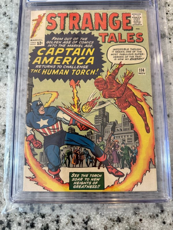 Strange Tales # 114 CGC Graded 6.0 Marvel Silver Age Comic Book 1963 JH21